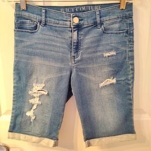 Juicy Couture Blue Denim Women's Shorts